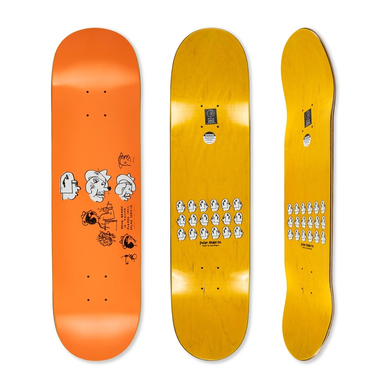 Dane Brady Mia Orange 8.5″ Skateboard Deck