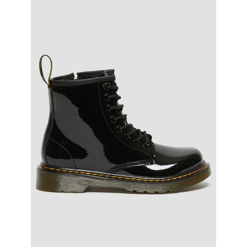 1460 Patent Lamper Black Boots (Kids)