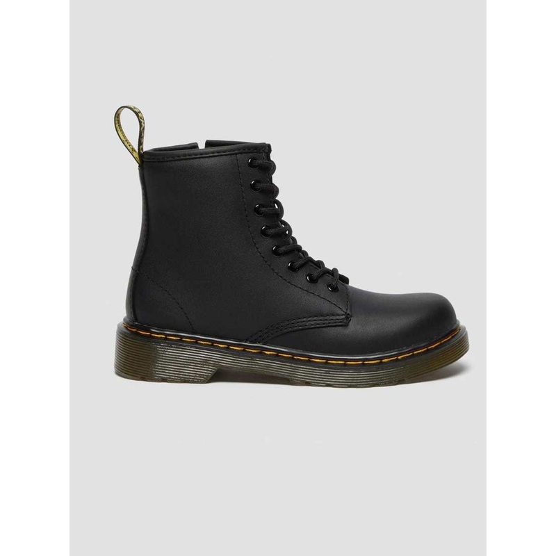 1460 Softy Leather Black Boots (Kids)