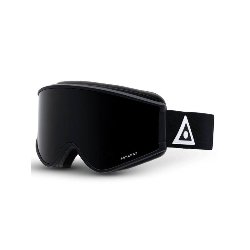 A12 Matte Black Triangle/Dark Smoke Goggle + Spare Lens