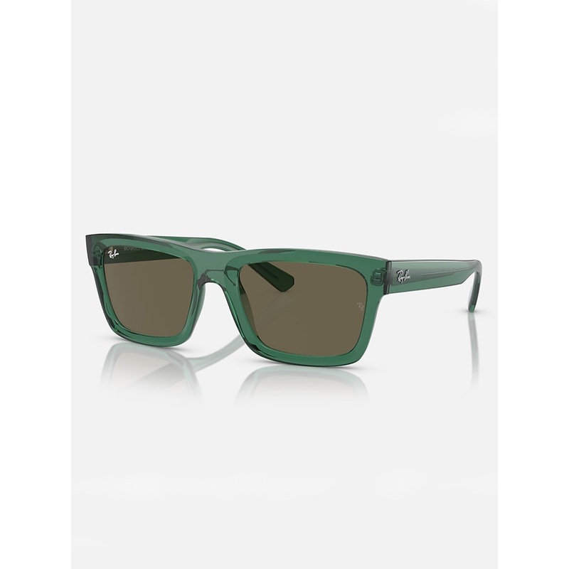 Warren Bio-Based Transparent Green/Brown Sunglasses