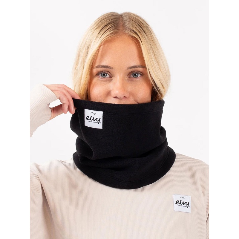 Adjustable Fleece Black Neckwarmer