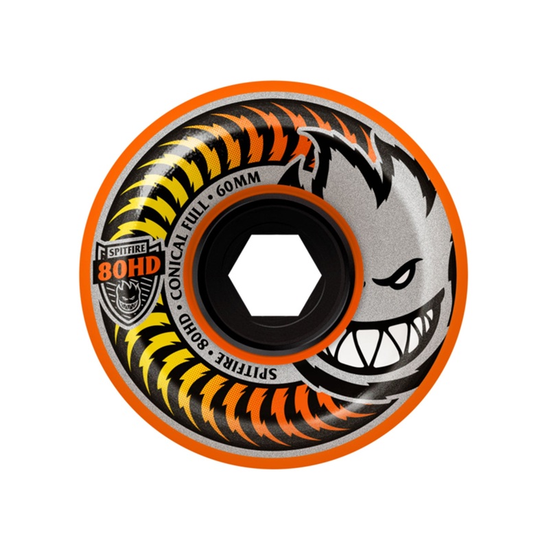 80HD Fade Orange Conical Full 58MM Skateboard Wheels