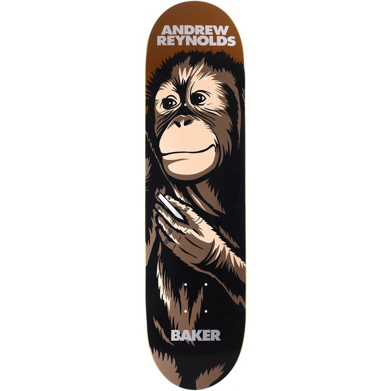 Andrew Reynolds Smoking Monkey 8.25” Skateboard Deck