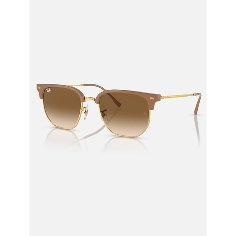 New Clubmaster Beige On Gold/Brown Gradient Sunglasses