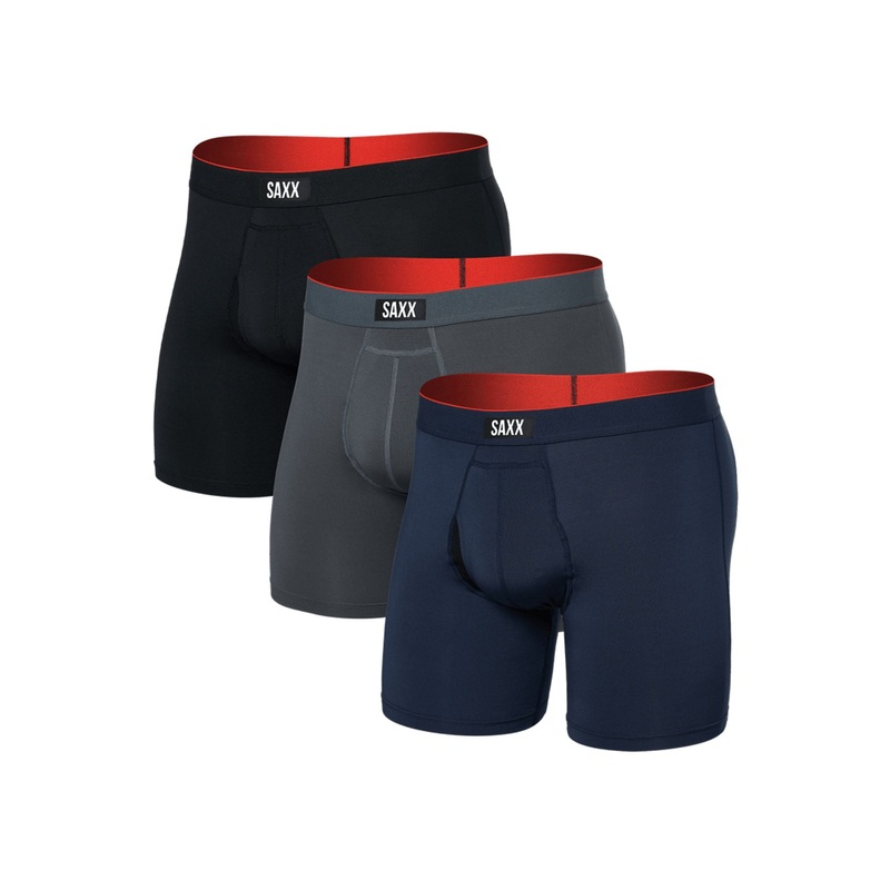 Multi-Sport Mesh 3 Pack Turbulence/Navy/Black Boxer