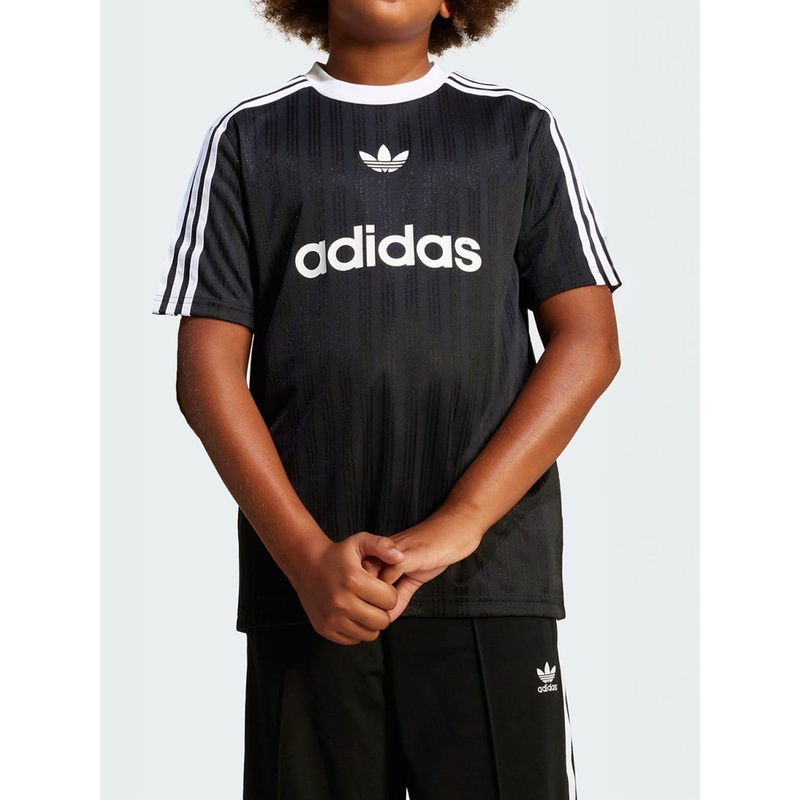 Adicolor Football Black T-Shirt (Boys 7-14)