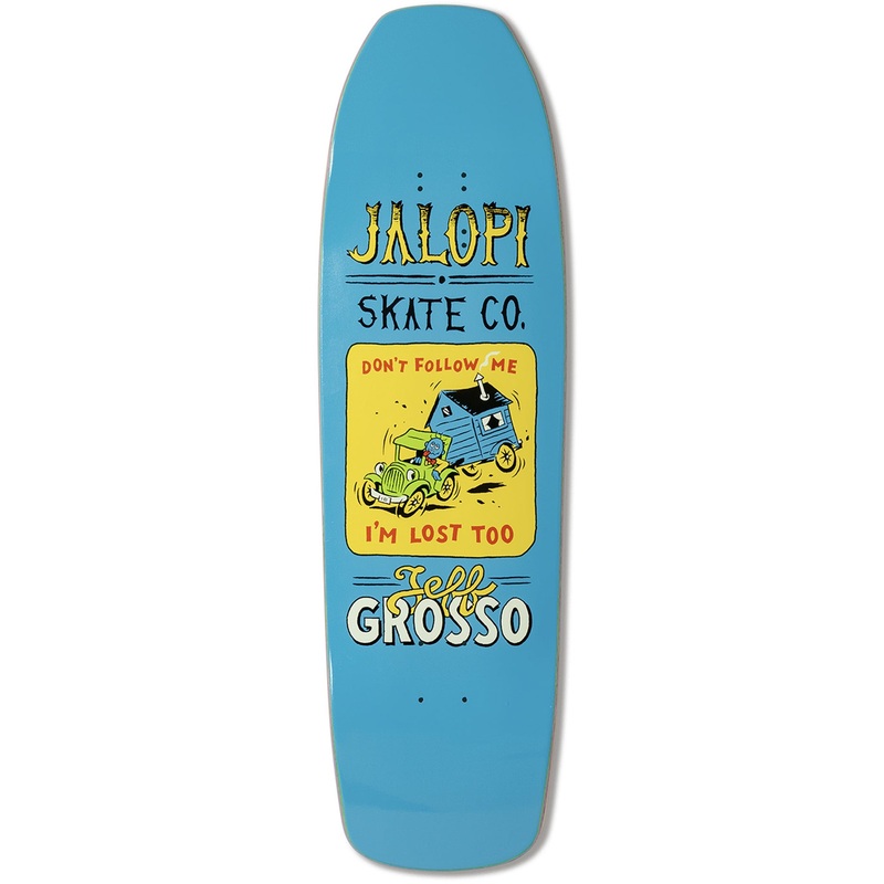 Jalopi Returns Grosso Square Top Rails 9.25″ Skateboard Deck