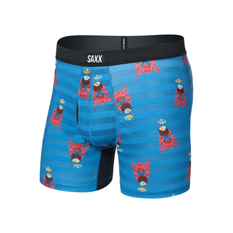 Droptemp Cooling Mesh Crab Cocktail Lake Blue Boxer