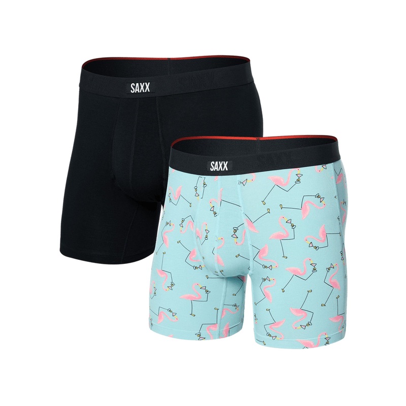Vibe Xtra 2 Pack Drinko Flamingo Black Boxer
