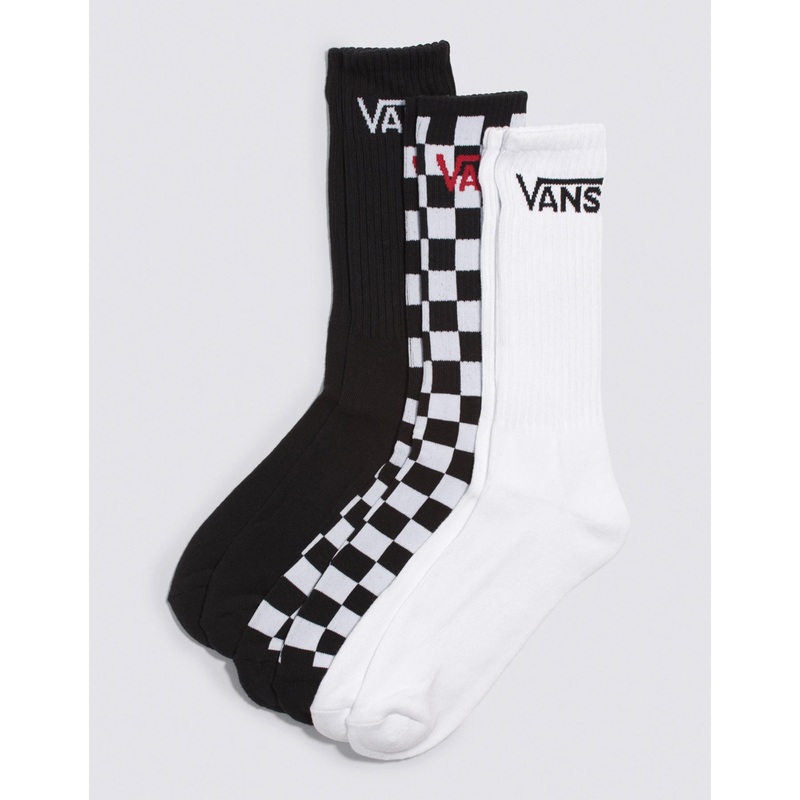 Classic 3 Pack Black/White Socks