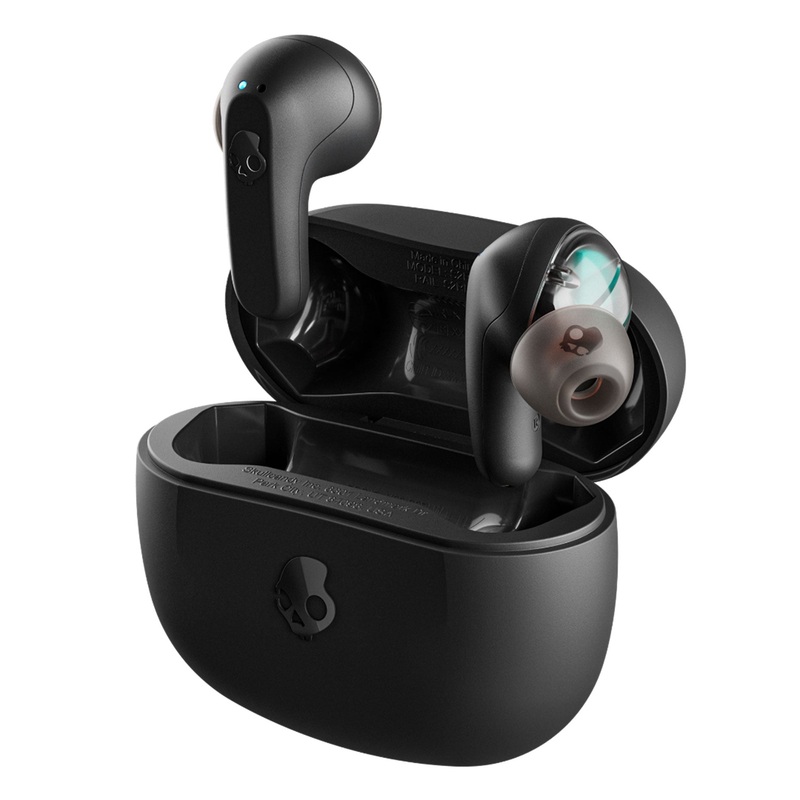 Rail True Black Earbuds