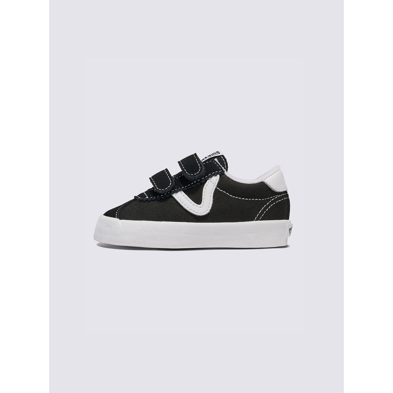Sport Low V Black/True White Shoes (Little Kids)