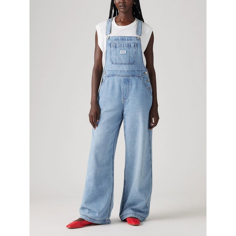 XL Overall Invested Indigo Jeans