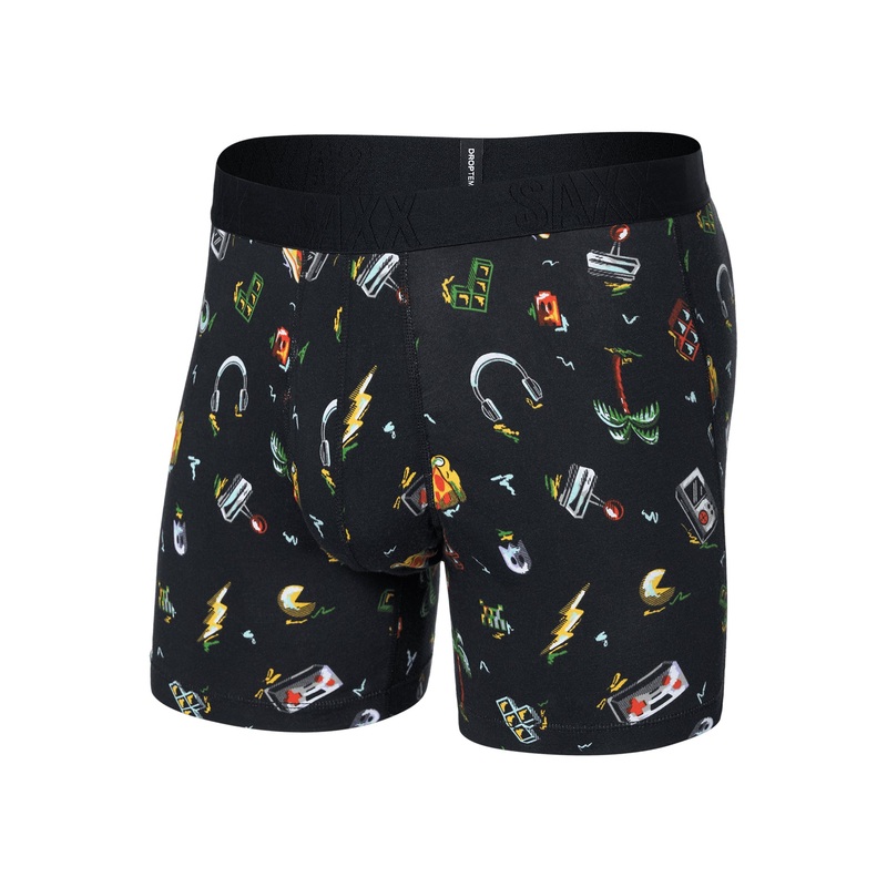 Droptemp Cooling Cotton Gamer’s Paradise Black Boxer