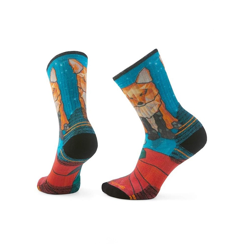 Hike Targeted Cushion Geo Fox Print Socks
