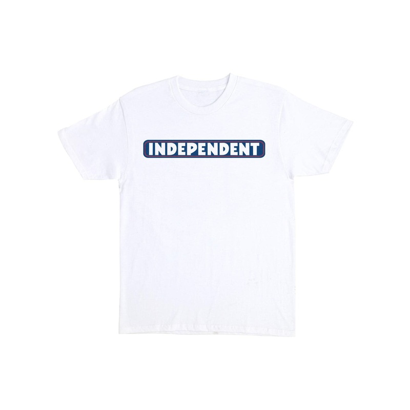 Bar Logo White/Navy T-Shirt