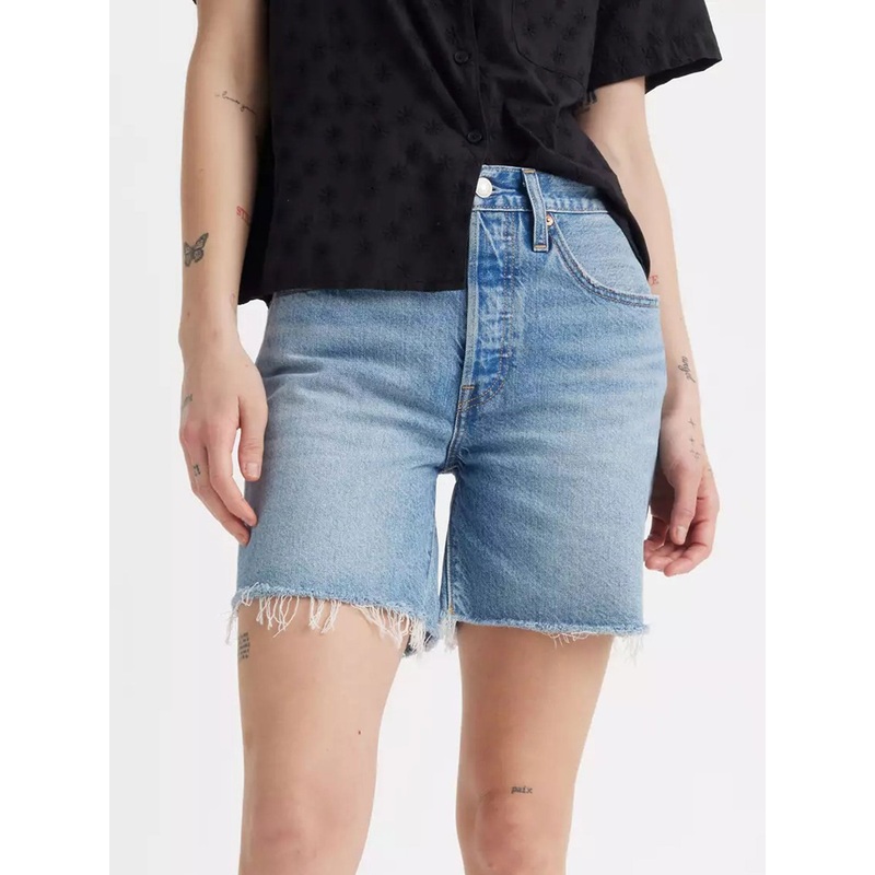 501 Mid Thigh Lightweight Fun Flare Shorts