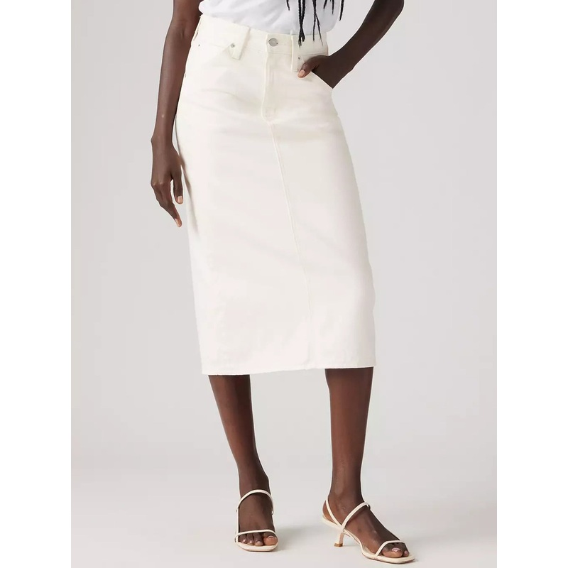 Back Slit Snowing In LA Skirt