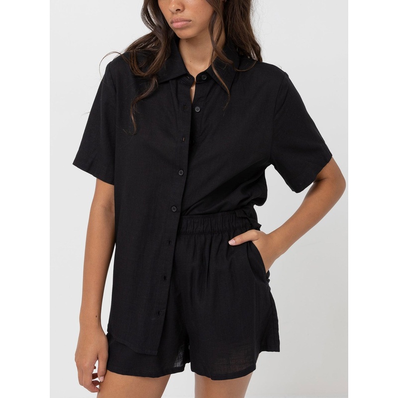 Classic Lounge Short Sleeve Buttondown Shirt