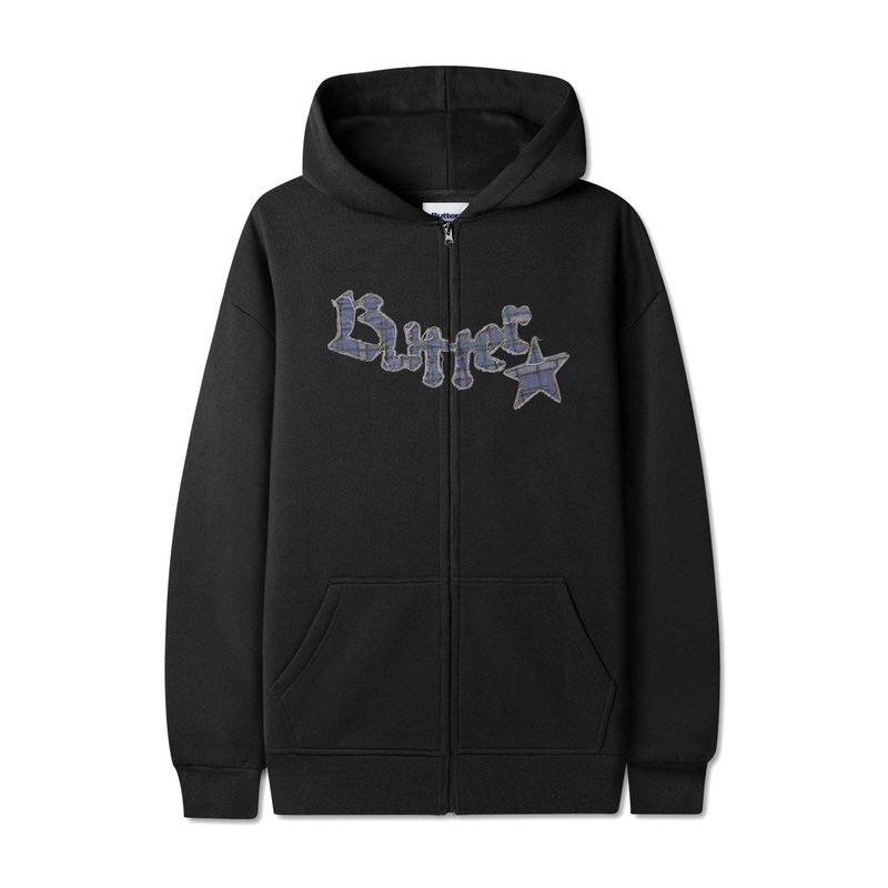 Edge Applique Zip Hoodie