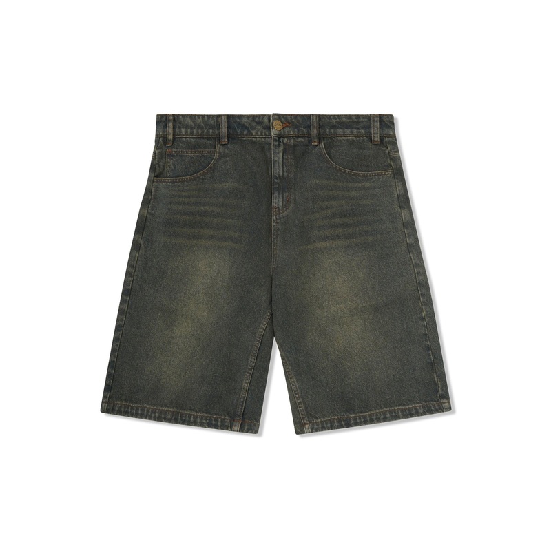 Warped Denim Shorts