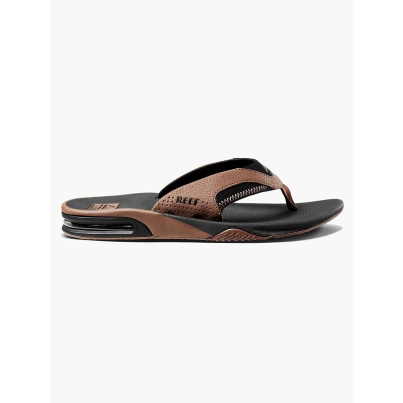 Fanning Black And Tan Sandals