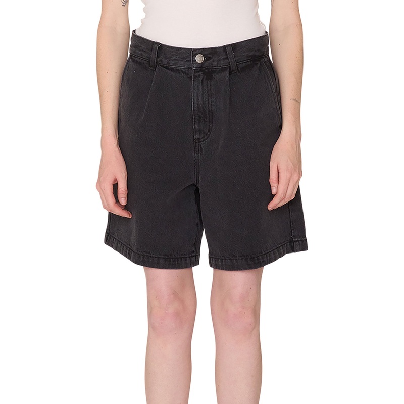 Eli II Denim Pleated Shorts