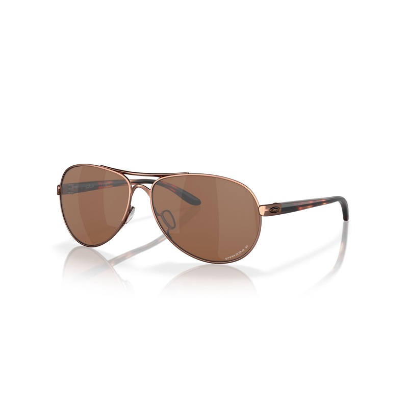 Feedback Rose Gold/Prizm Tungsten Irid Polarized Sunglasses