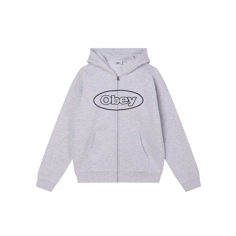 Obey Oval Zip Hoodie