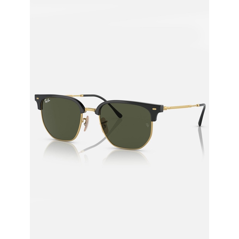 New Clubmaster Black On Gold/Green Sunglasses