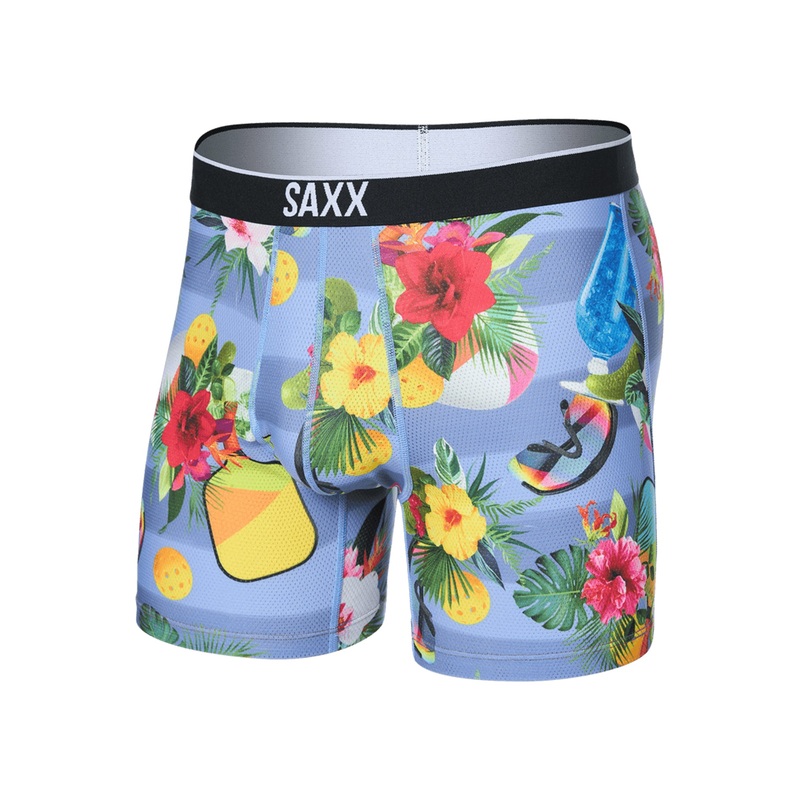 Volt Breathable Mesh Picleball Stripe Blue Boxer