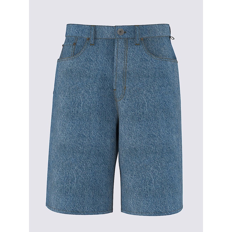 Check-5 Baggy Denim Shorts