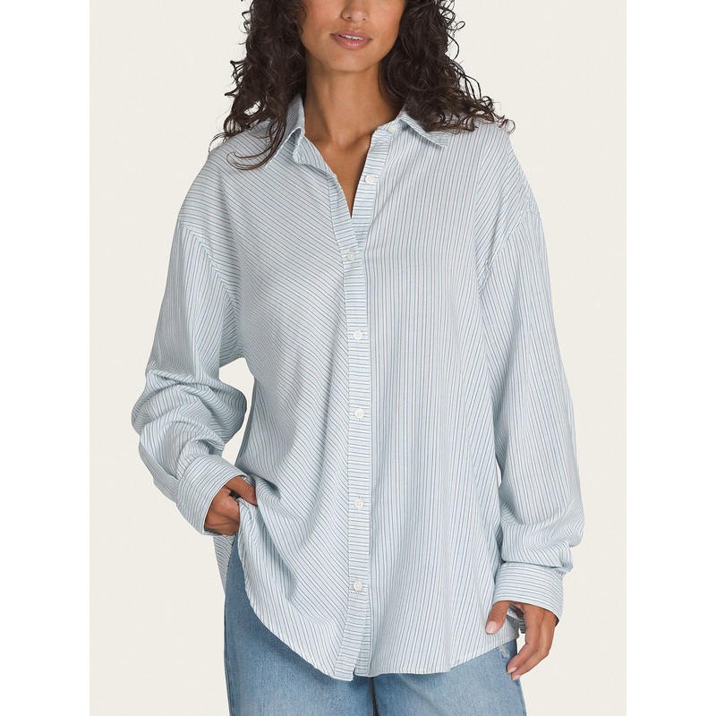 Gillian Striped Long Sleeve Buttondown Shirt