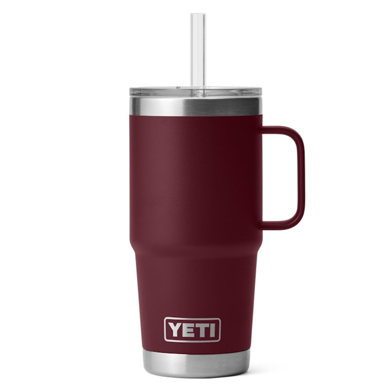 Rambler 24oz Wild Vine Red Straw Mug