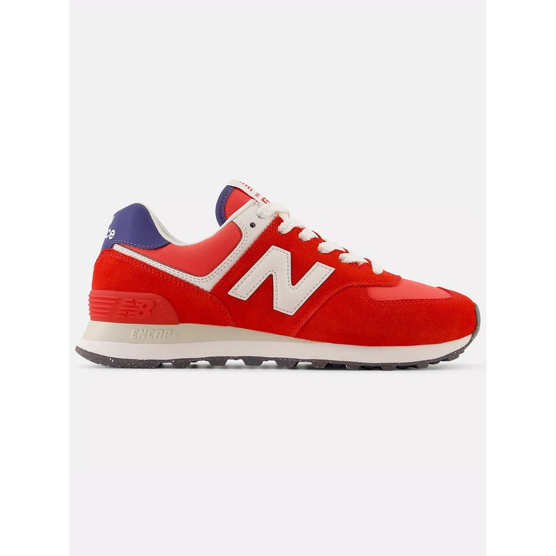 574 True Red/White Shoes