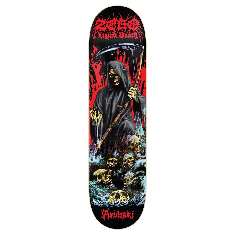 Arunski x Liquid Death 8.25” Skateboard Deck