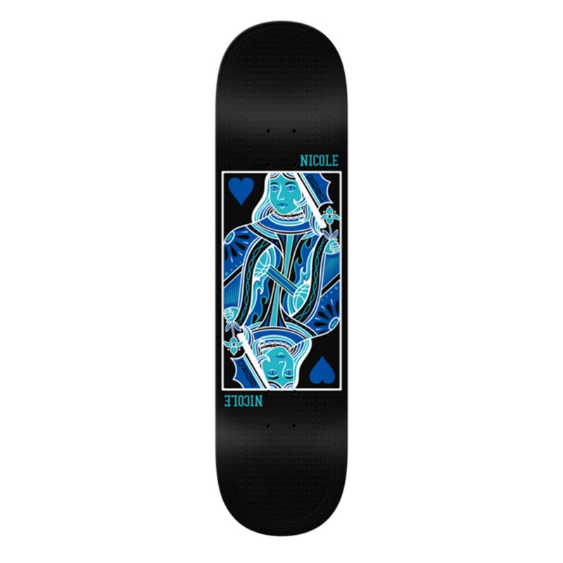 Nicole Queen Of Hearts Twin Nose 8.25” Skateboard Deck