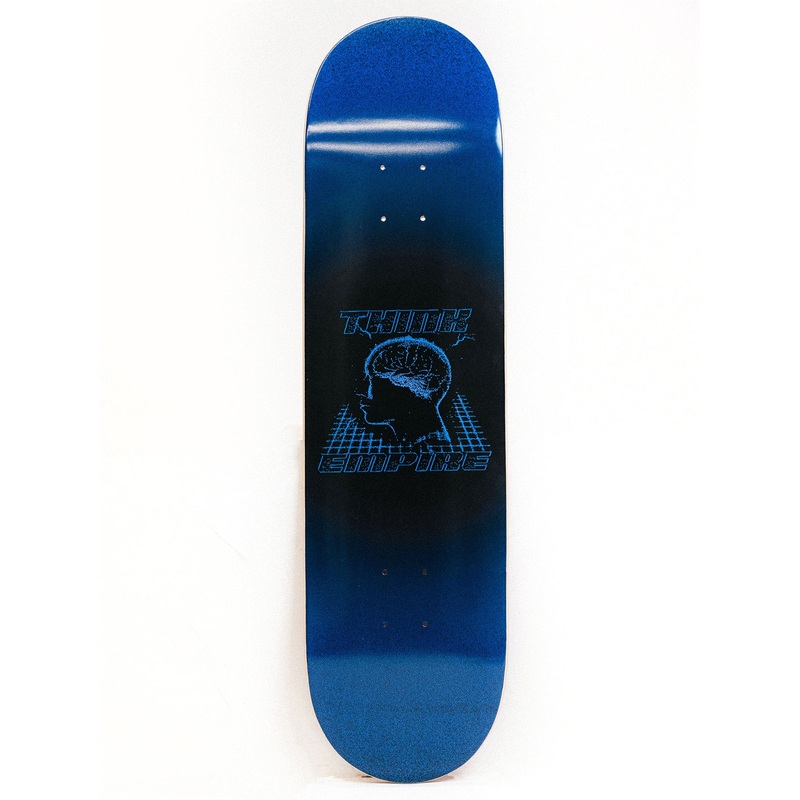 Thinking Black/Blue 8.25” Skateboard Deck