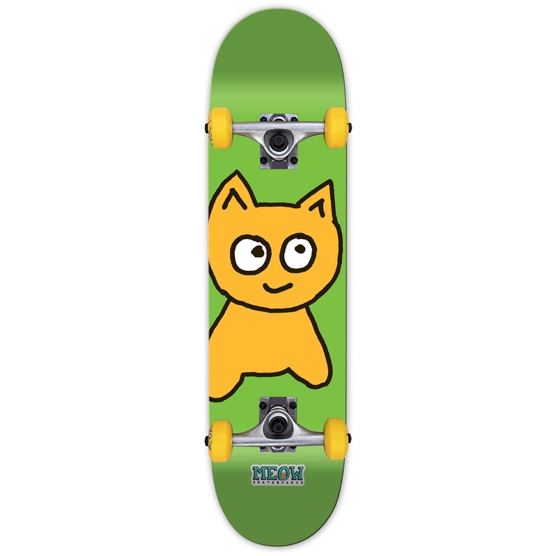 Big Cat Soft Top Green Complete Skateboard