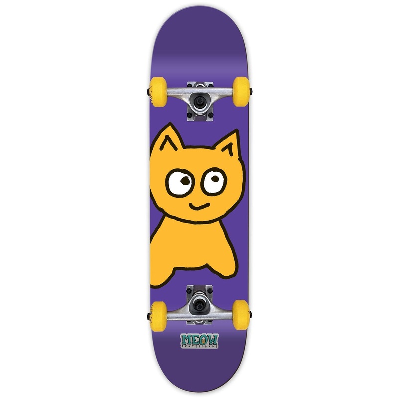 Big Cat Soft Top Purple Complete Skateboard