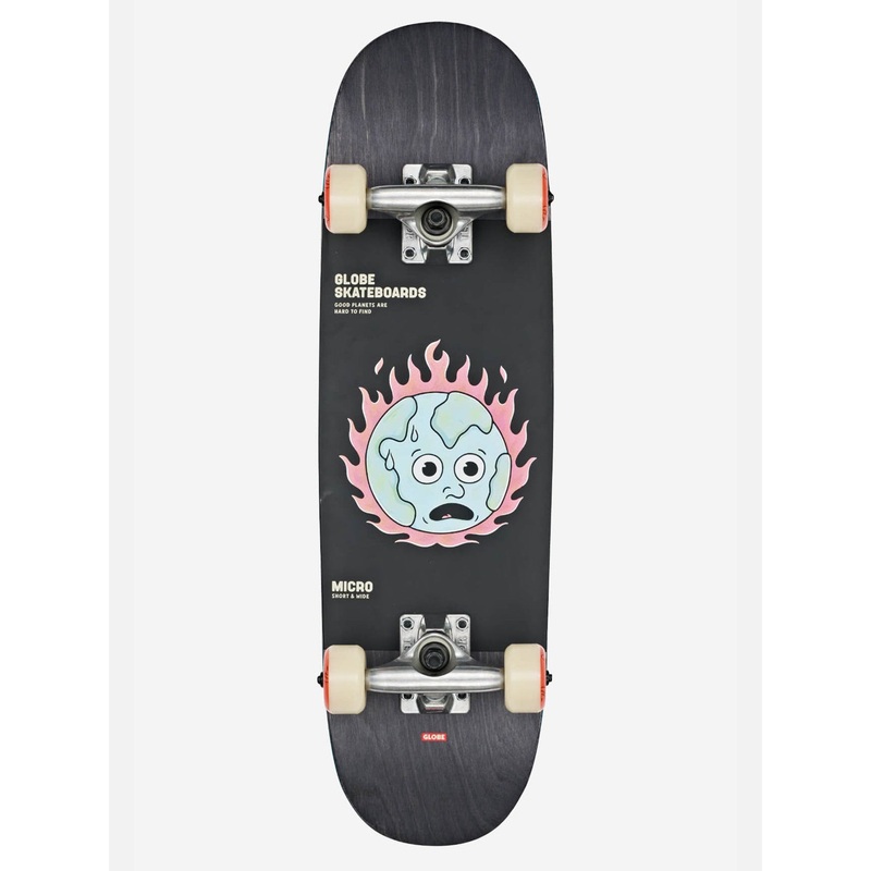 Court Softie Micro Black/In Flames Complet Skateboard (Kids)