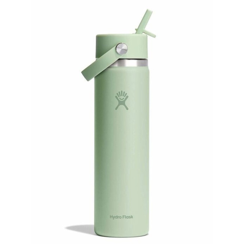 24oz Wide Flex Straw Aloe Bottle