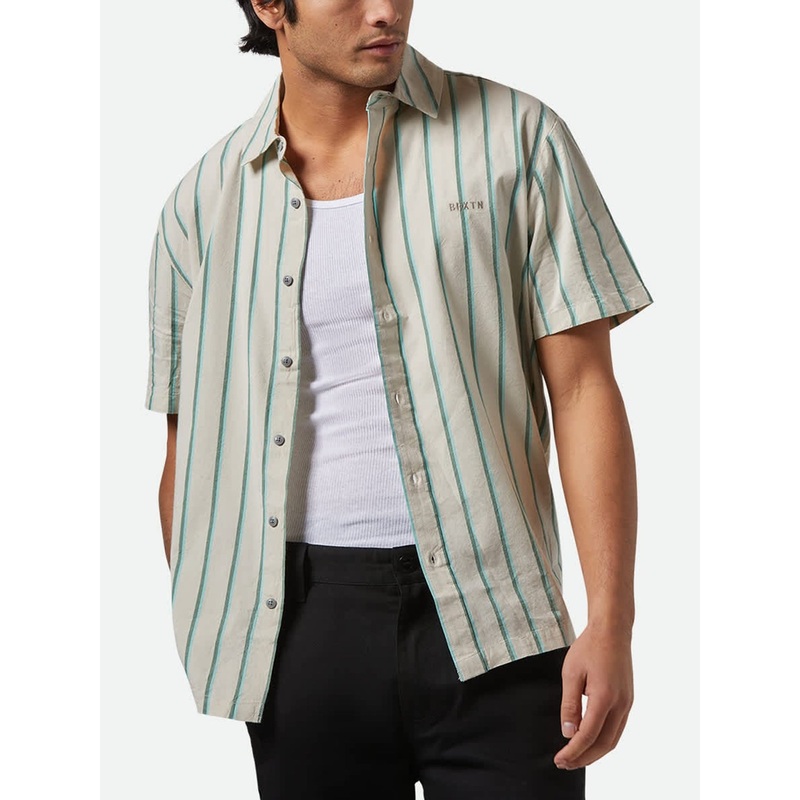 CRU Stripe Short Sleeves Buttondown Shirt