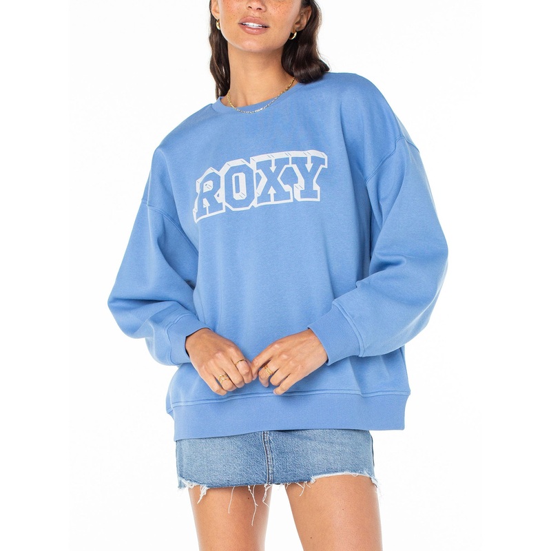 Morning Hike Riviera Solid Crewneck Sweatshirt