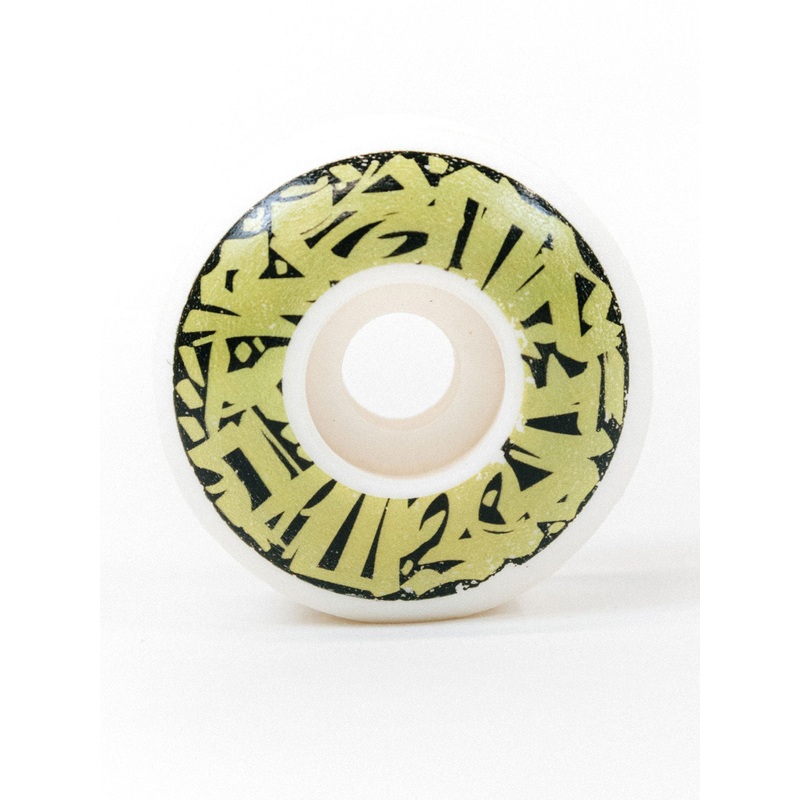 Acrylic Gold/Black Skateboard Wheels