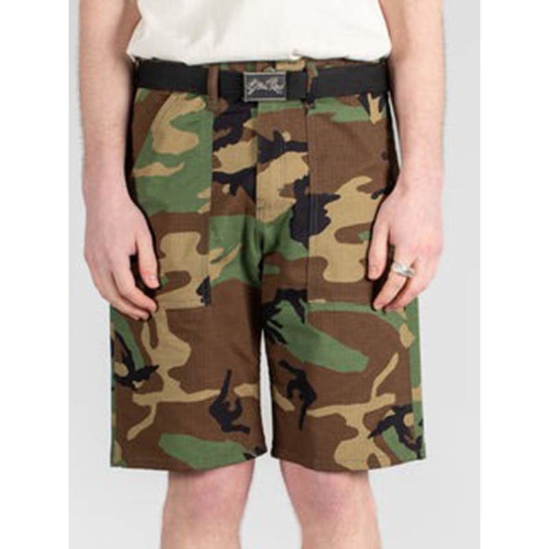 Fatigue Woodland Camo Shorts