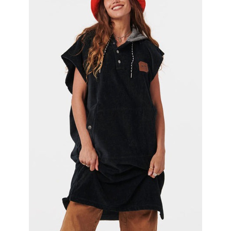Poncho The Digs Extra-Hot Black Towel