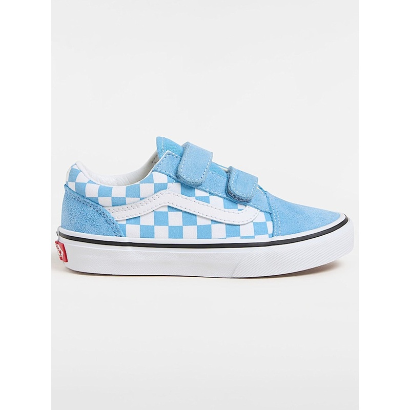 V Color Theory Checkerboard Heritage Blue Shoes (Kids)