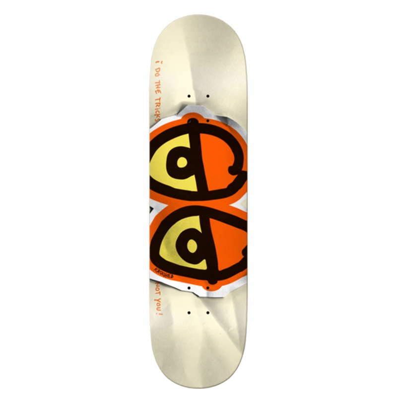 Dbx Eyes Orange clatant 8.5” Skateboard Deck